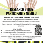 Rheumaoid Arthritis Study Flyer